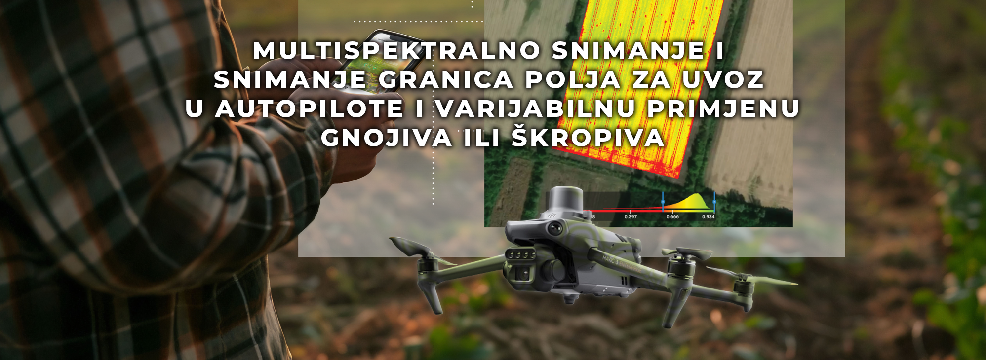 Snimanje granica polja i indeksa usjeva