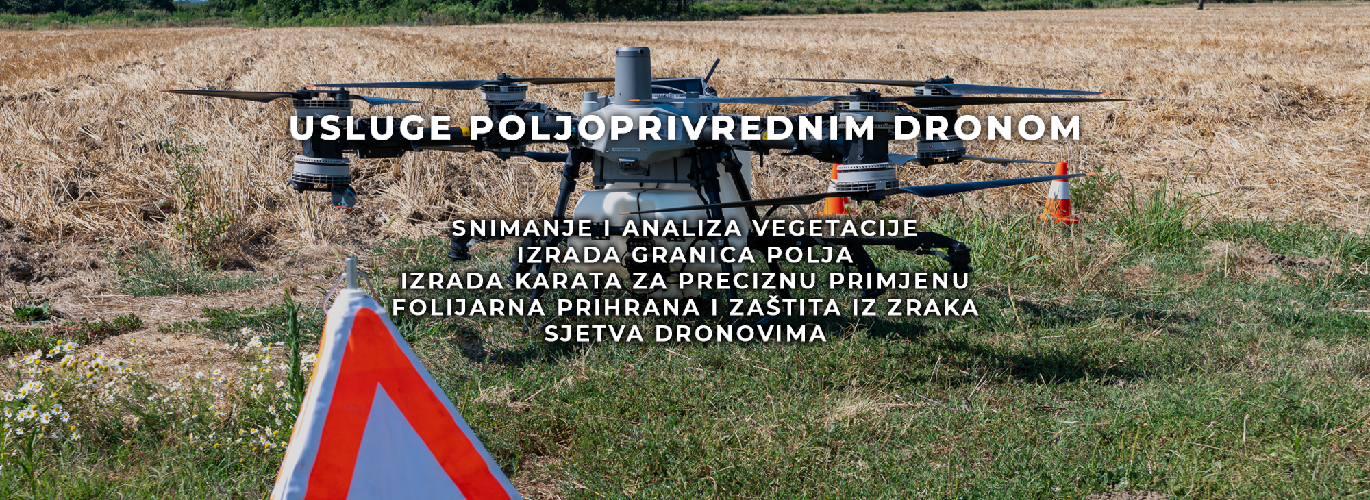 usluge poljoprivrednim dronom